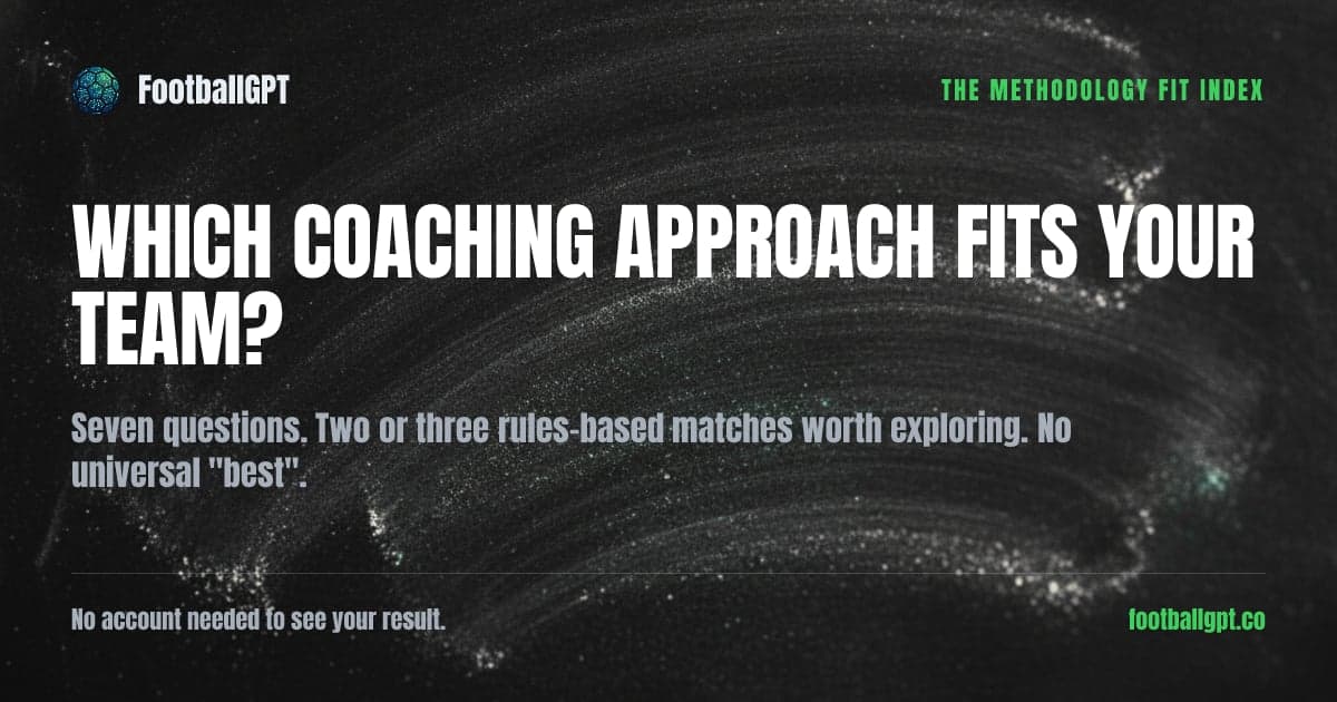 Which coaching approach fits your team?, free with FootballGPT