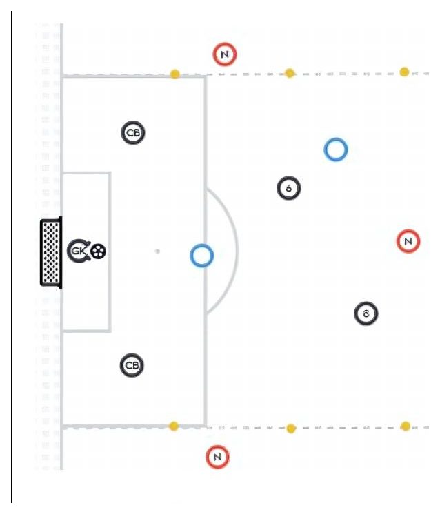 One Touch, Two Touch – Game Speed Decision Making pitch diagram preview