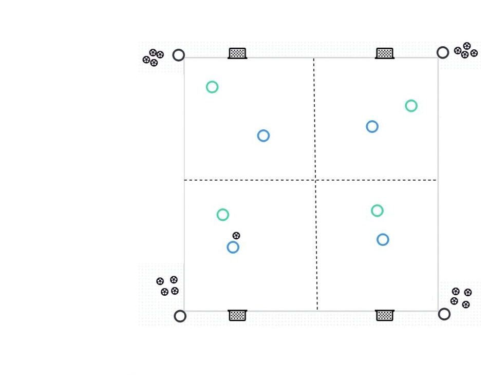 The 1v1 Square pitch diagram preview