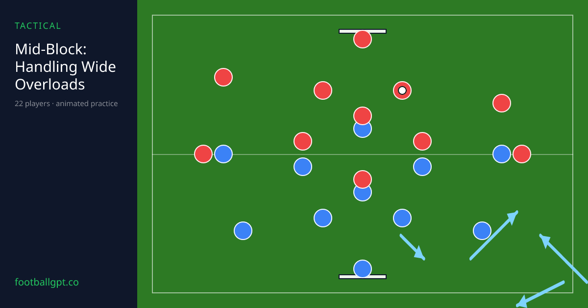 Animated practice diagram: Mid-Block: Handling Wide Overloads