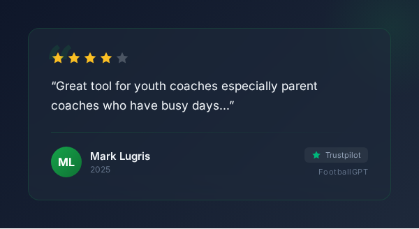 Coach feedback and testimonial about FootballGPT - review 3 of 4